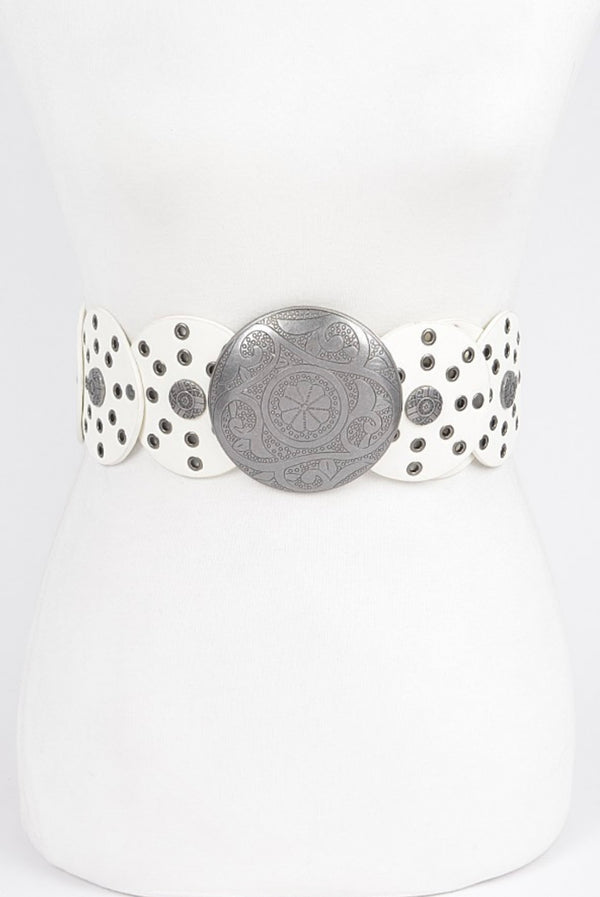 The Bowie Belt White