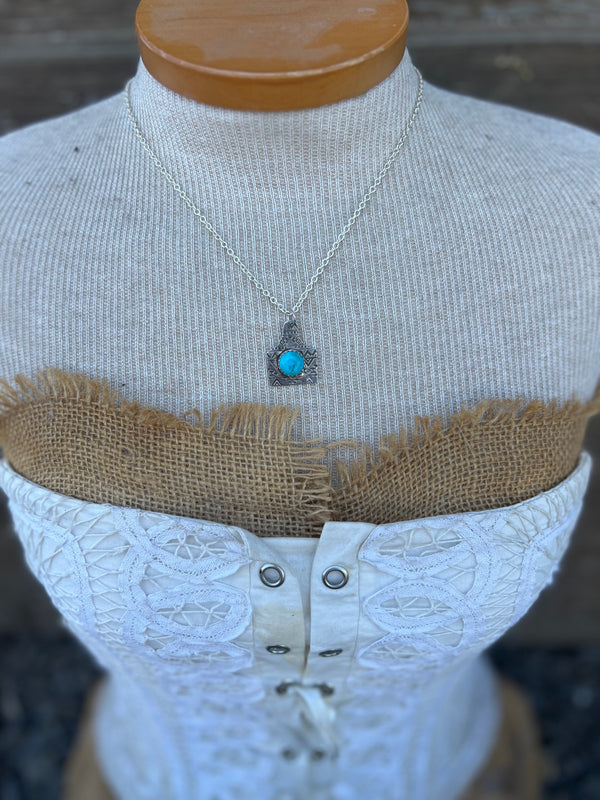 The Turquoise Tag Necklace