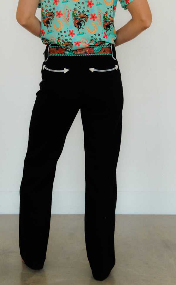 The Black Smiley Pants