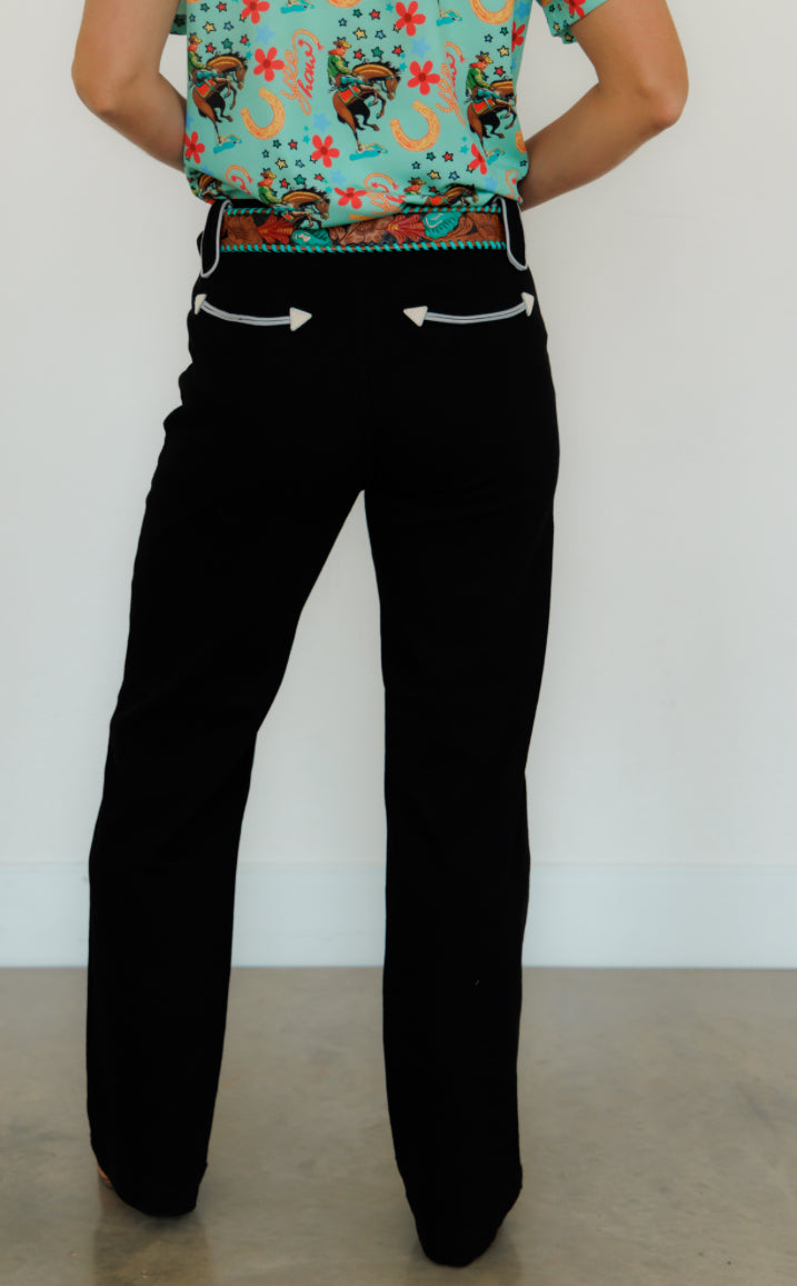 The Black Smiley Pants