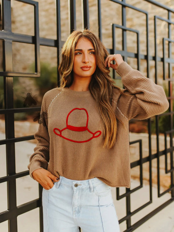 Hats Off Cowboy Sweater