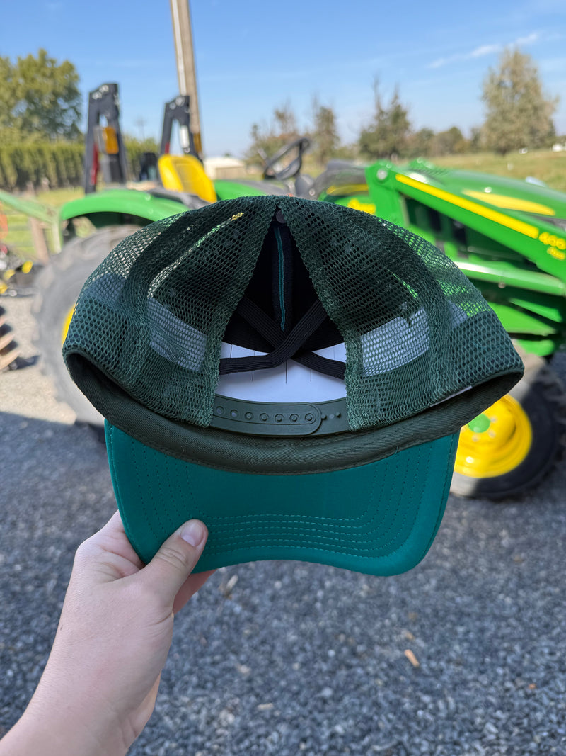 Turquoise Smiley Trucker Hat