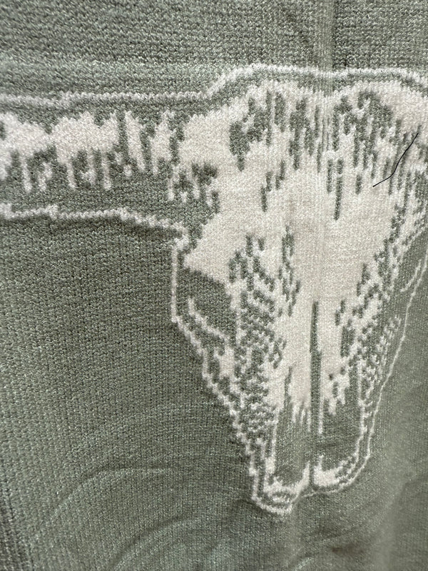 Sage Skull Sweater Vest