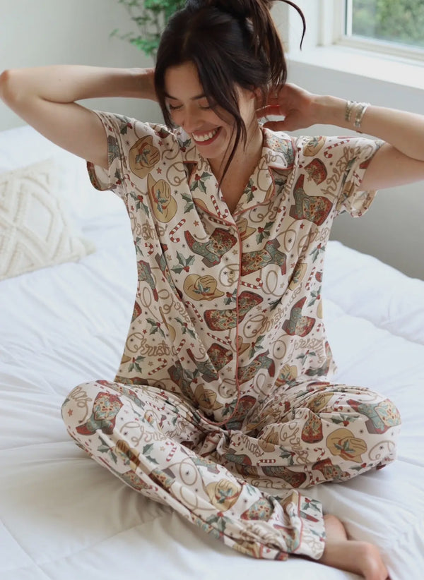 Christmas Boot Pajama Set