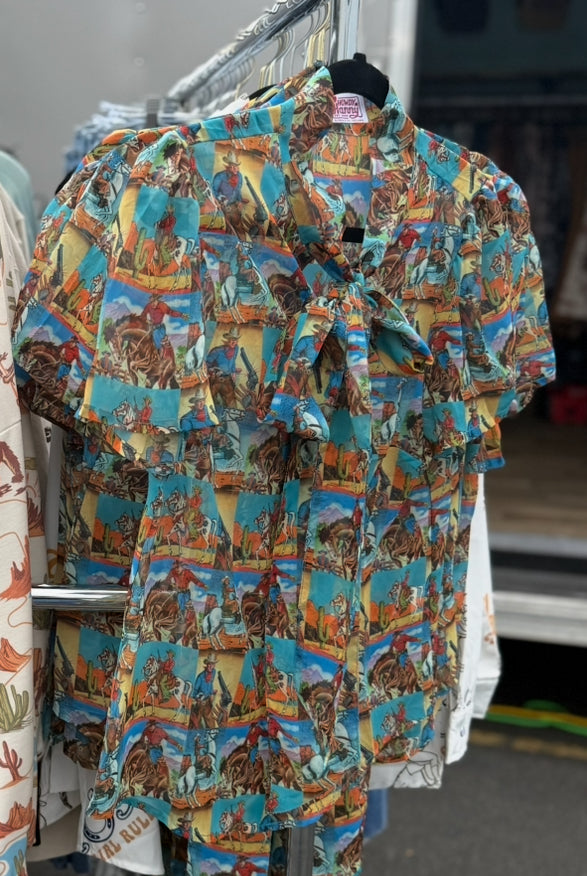 Comic Cowgirl Blouse
