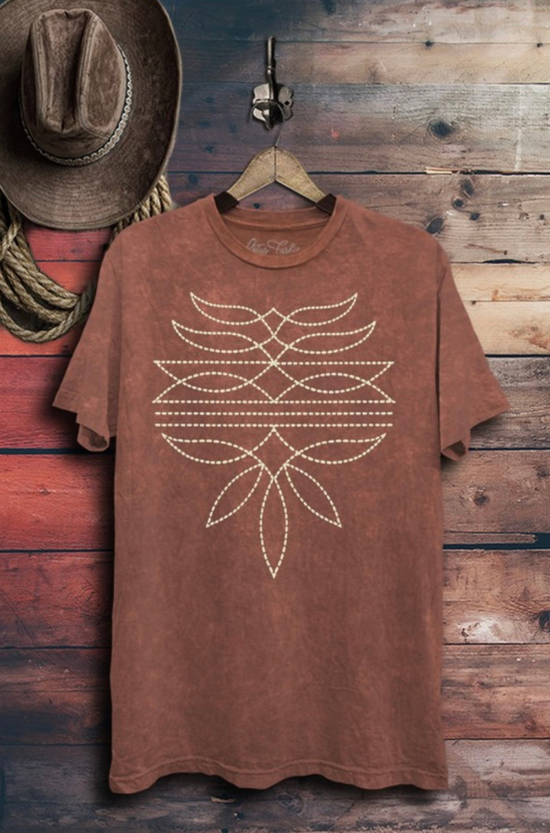 Rust Bootstitch Tee