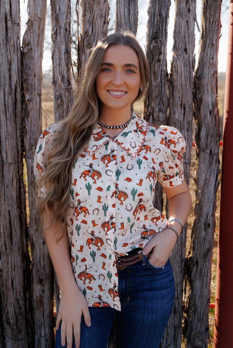 The Bronc Buster Top