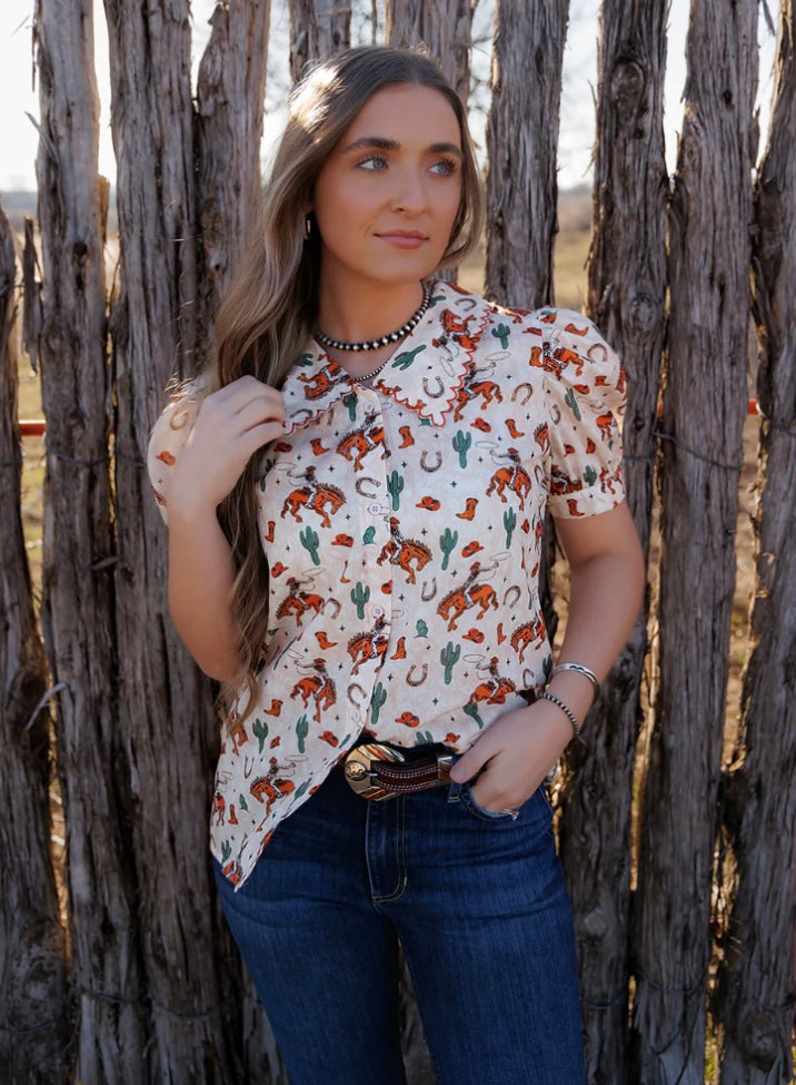 The Bronc Buster Top