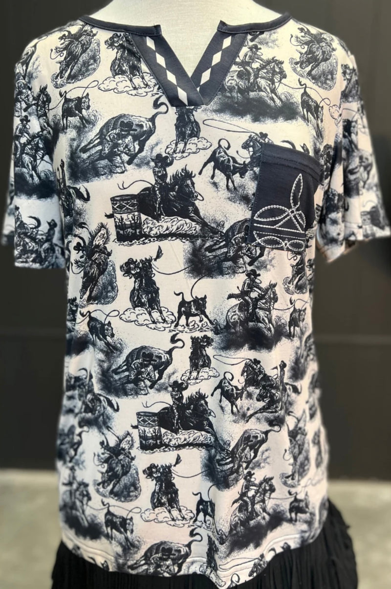 The Rodeo Road Bootstitch Tee