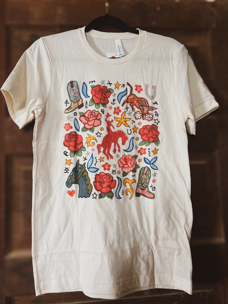 The Western Rose Ranch Tee