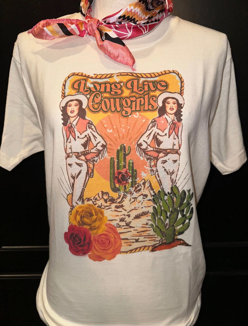 the long live cowgirls tee