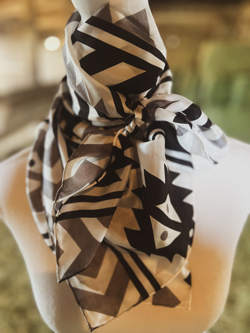 Black Aztec Scarf