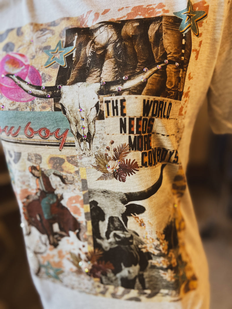 The Cowboy Collage Tee