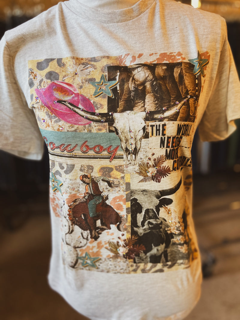 The Cowboy Collage Tee