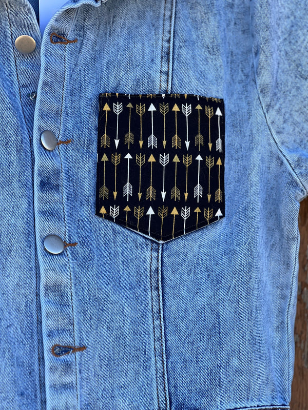 The Denim Dale Jumpsuit Arrows