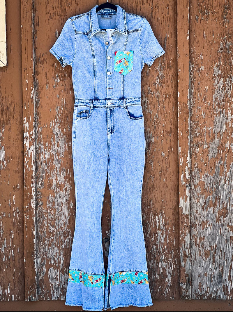 The Denim Dale Jumpsuit Retro Cowboy