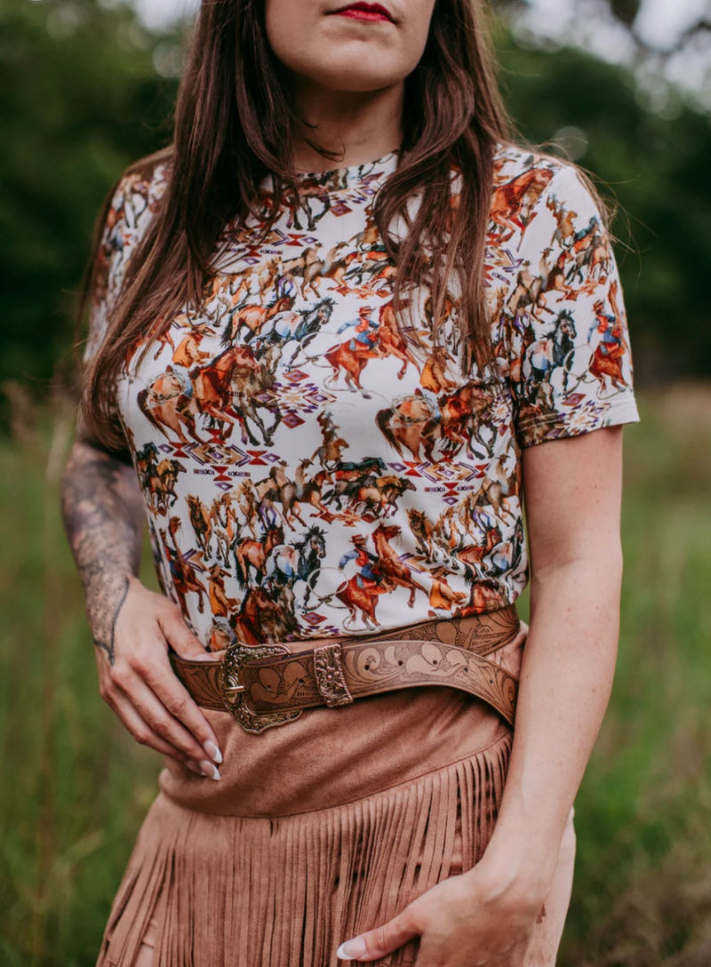 The Wild Horses Mesh Top