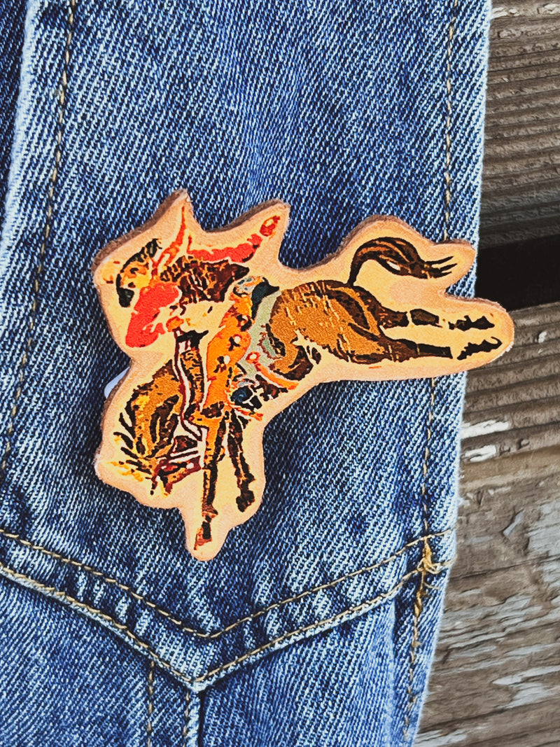 Bronc Cowboy Pin