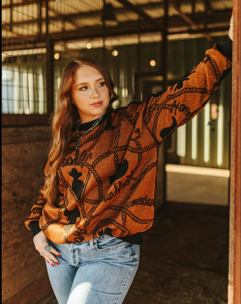 The Copper Cowboy Sweater