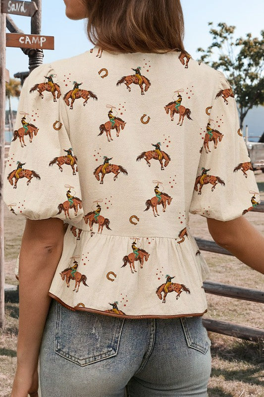 The Bronc Babydoll Top