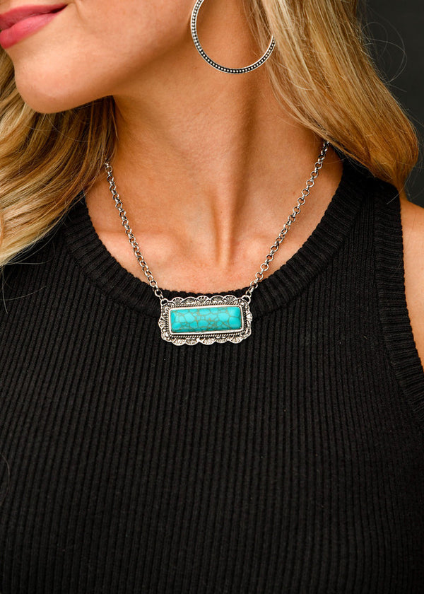 The Raise The Bar Necklace Turquoise